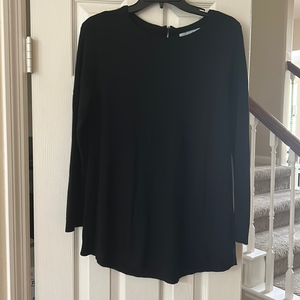 Joan Vass black sweater medium